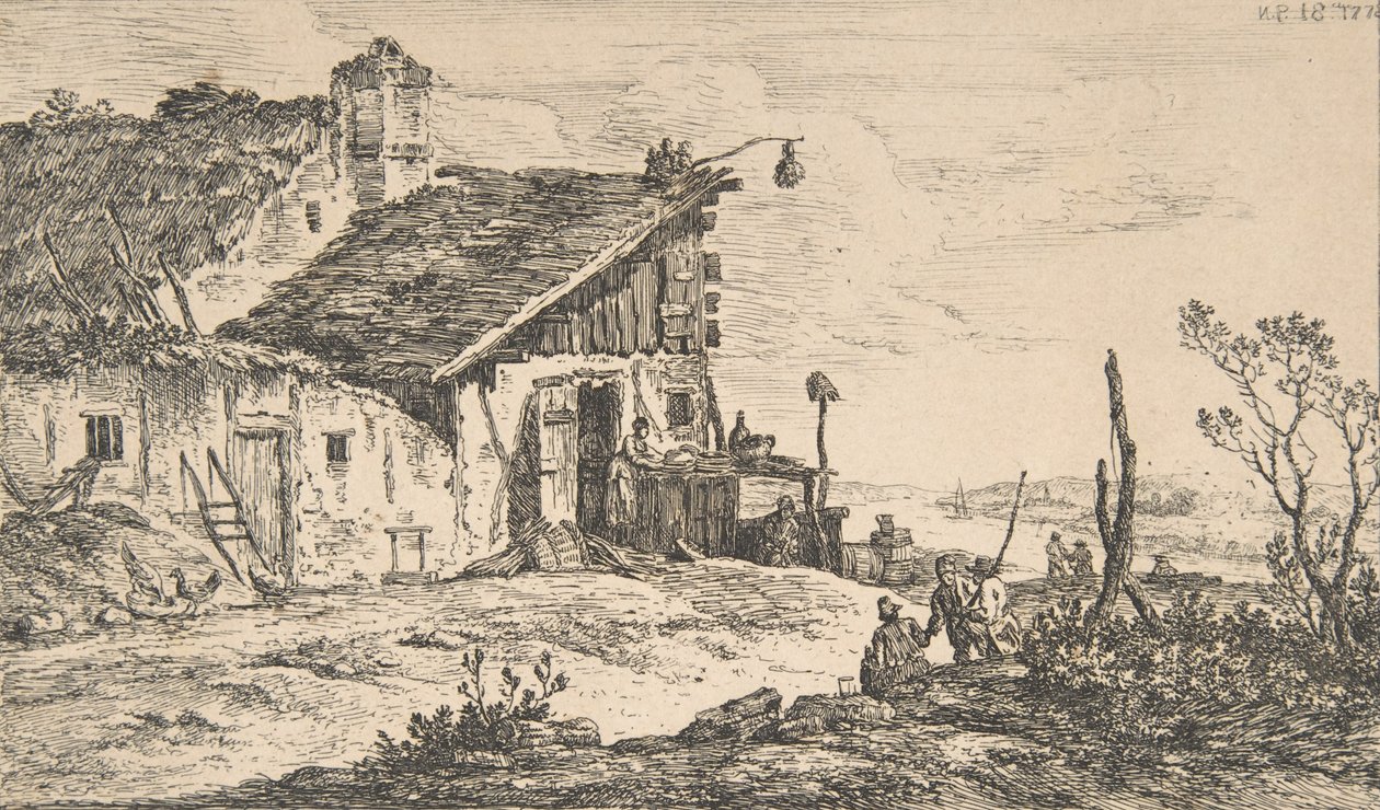 Rustikale Landschaft, 1772 von Nicolas Perignon