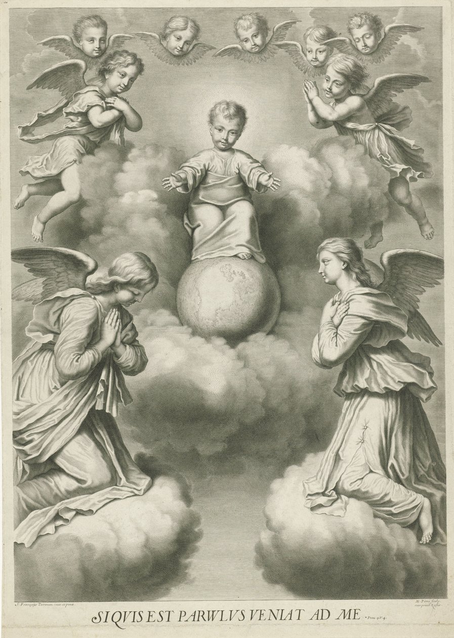 Christuskind als Salvator Mundi von Nicolas Pitau (I)