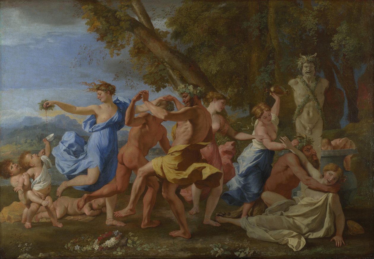 Bacchanal vor einem Herm von Nicolas Poussin