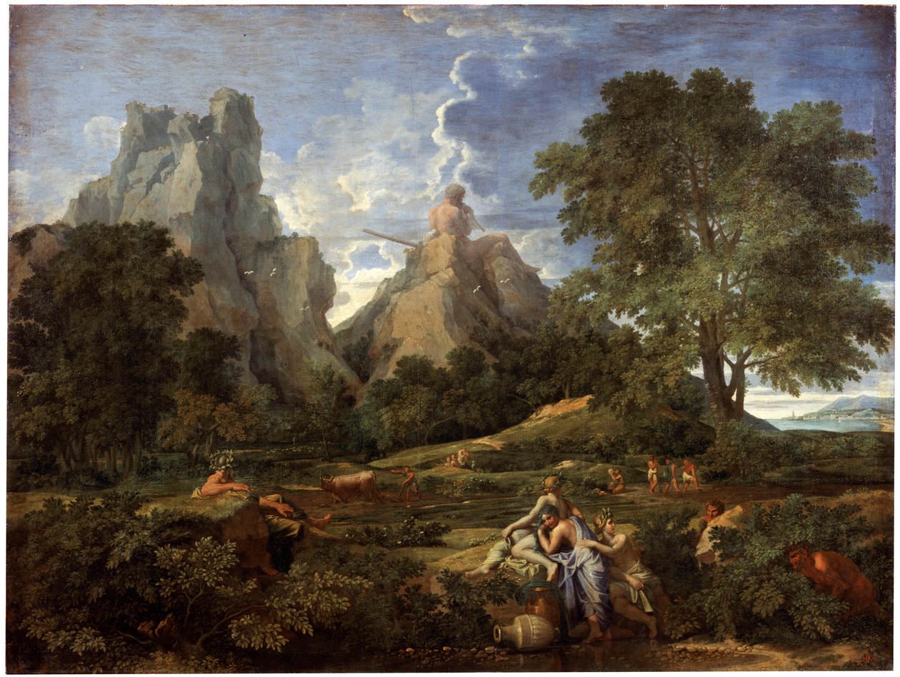 Landschaft mit Polyphemus von Nicolas Poussin