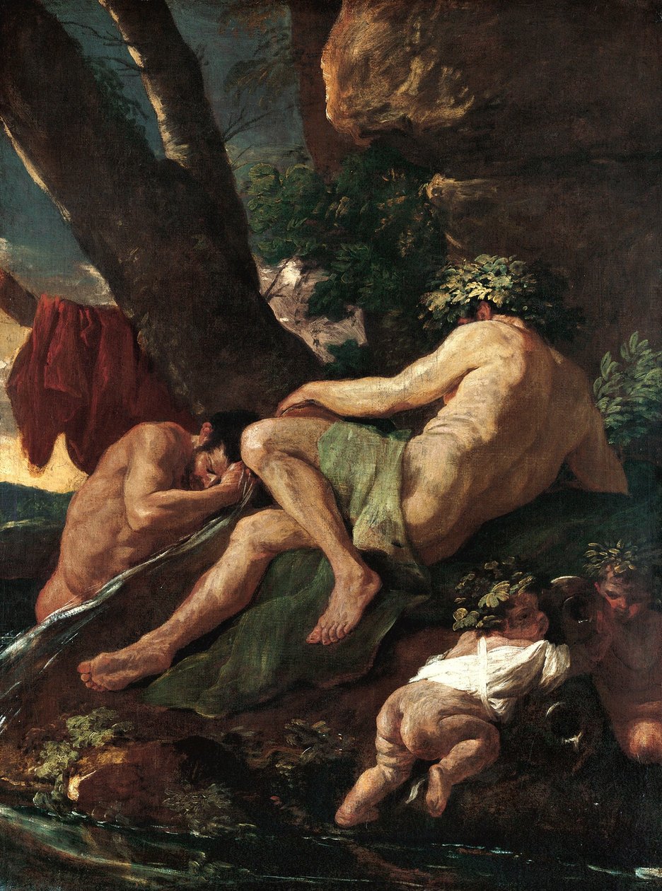 Midas wäscht sich an der Quelle des Pactolus von Nicolas Poussin