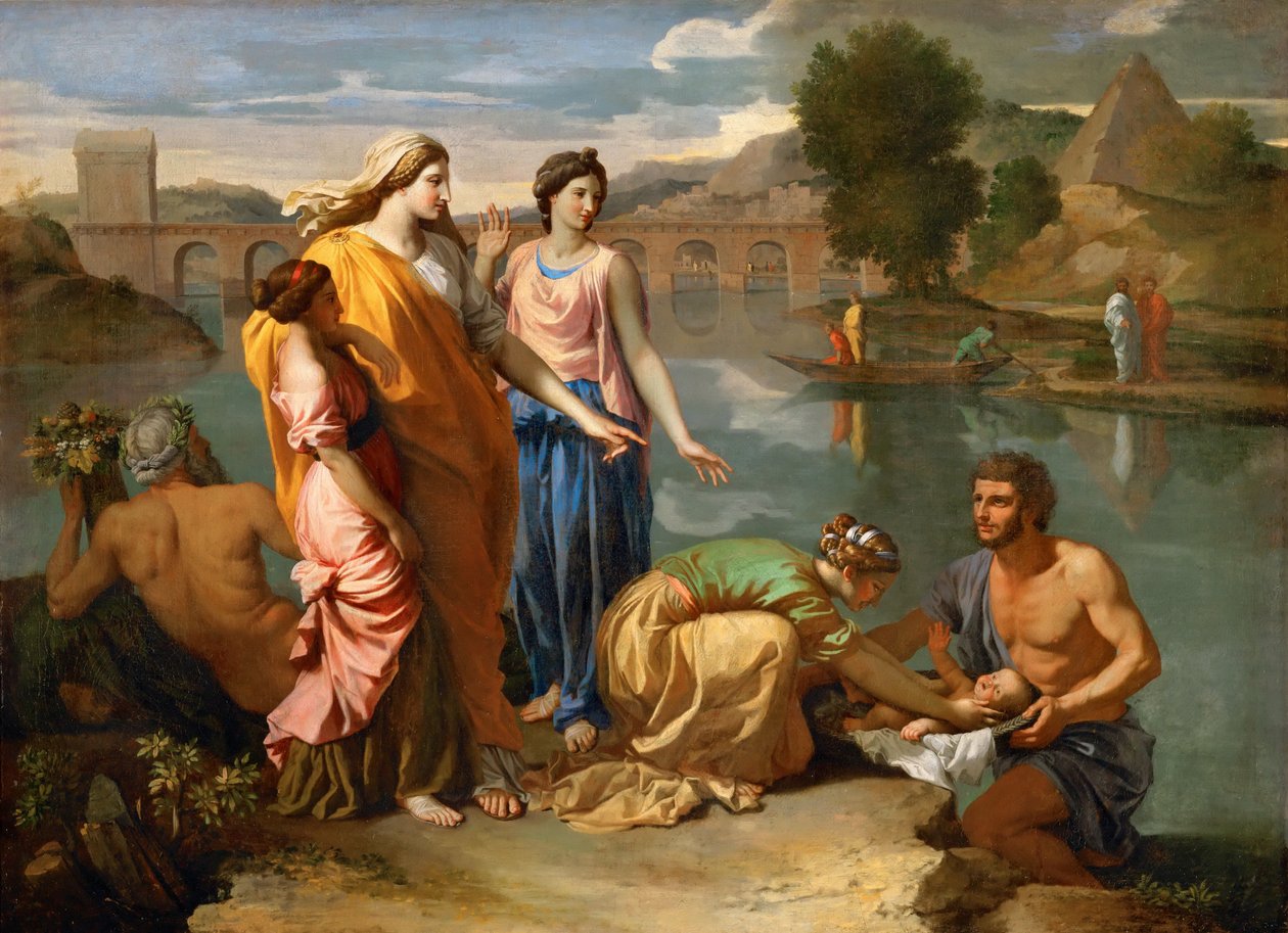 Moses aus dem Wasser gerettet von Nicolas Poussin