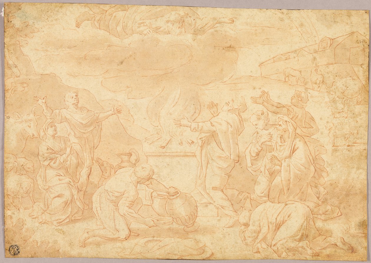 Noahs Opfer von Nicolas Poussin