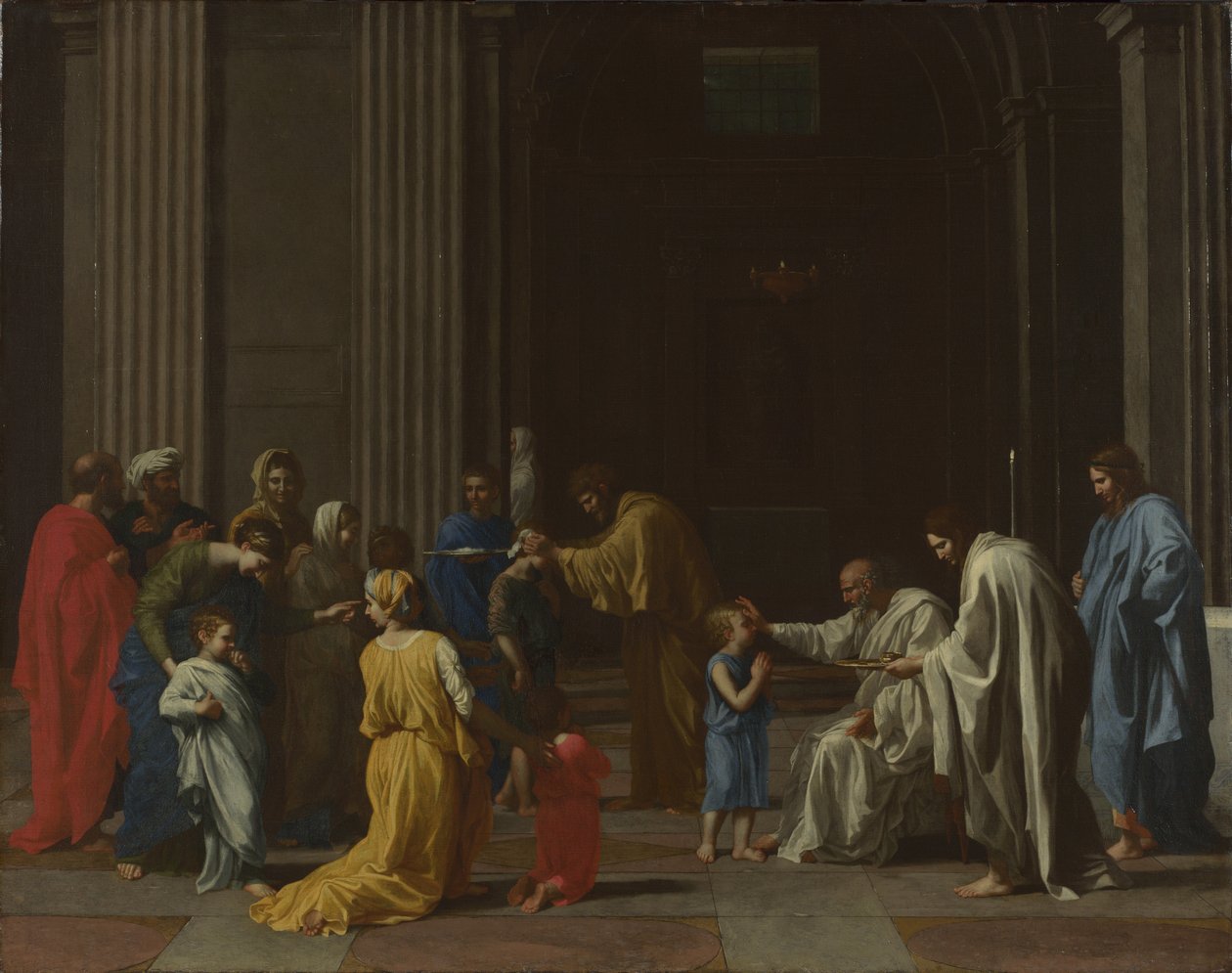 Sieben Sakramente: Firmung, ca. 1637-1640 von Nicolas Poussin
