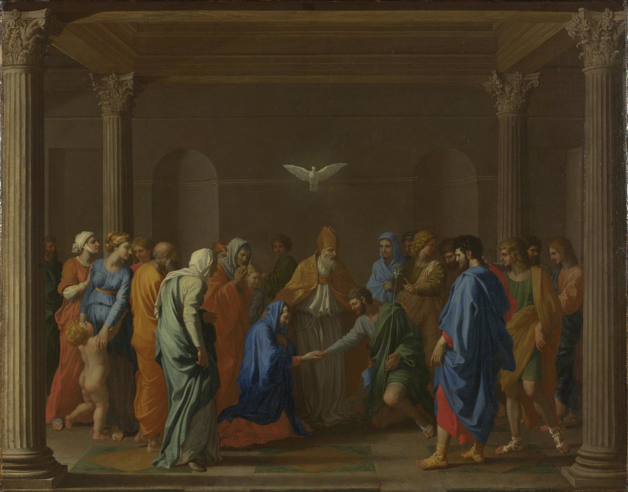 Sieben Sakramente: Ehe, ca. 1637-1640 von Nicolas Poussin