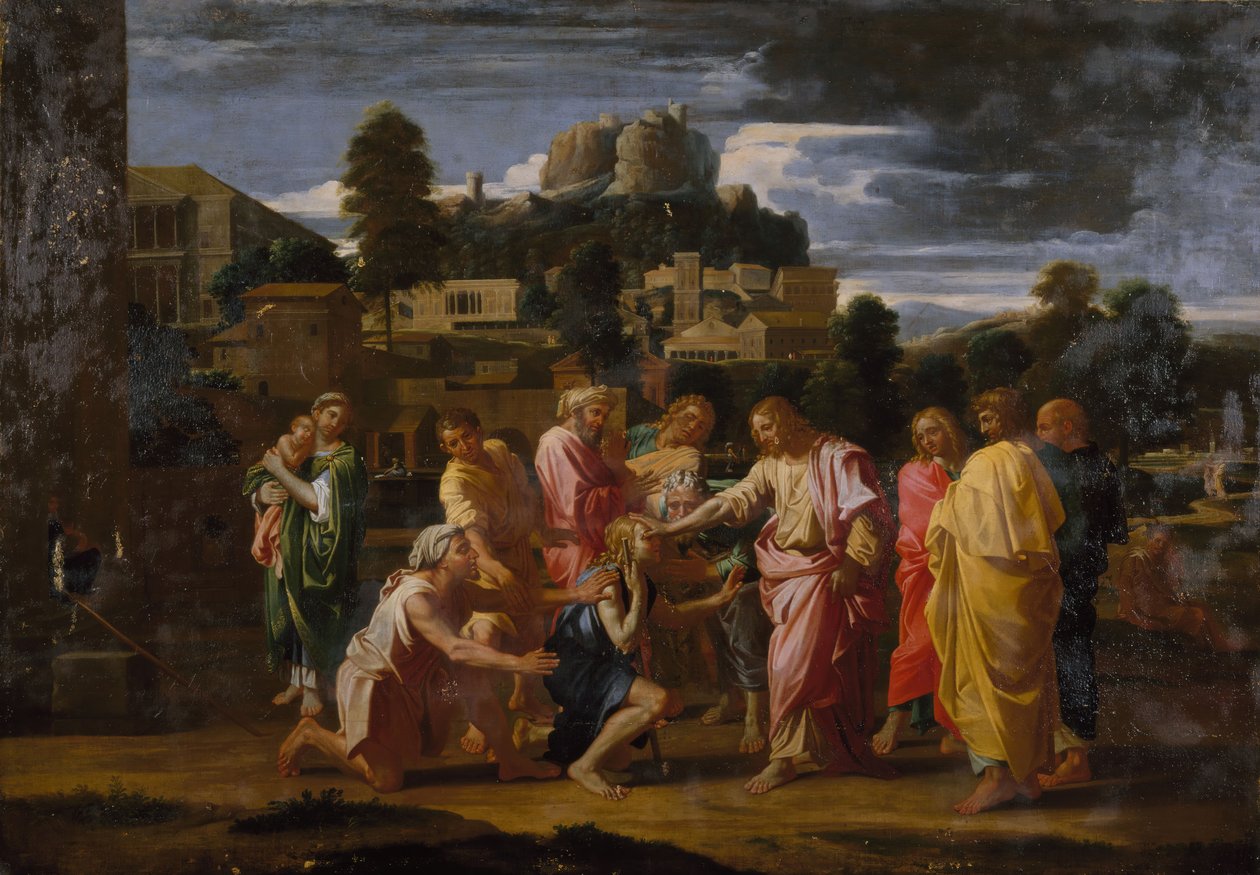 Die Blinden von Jericho von Nicolas Poussin