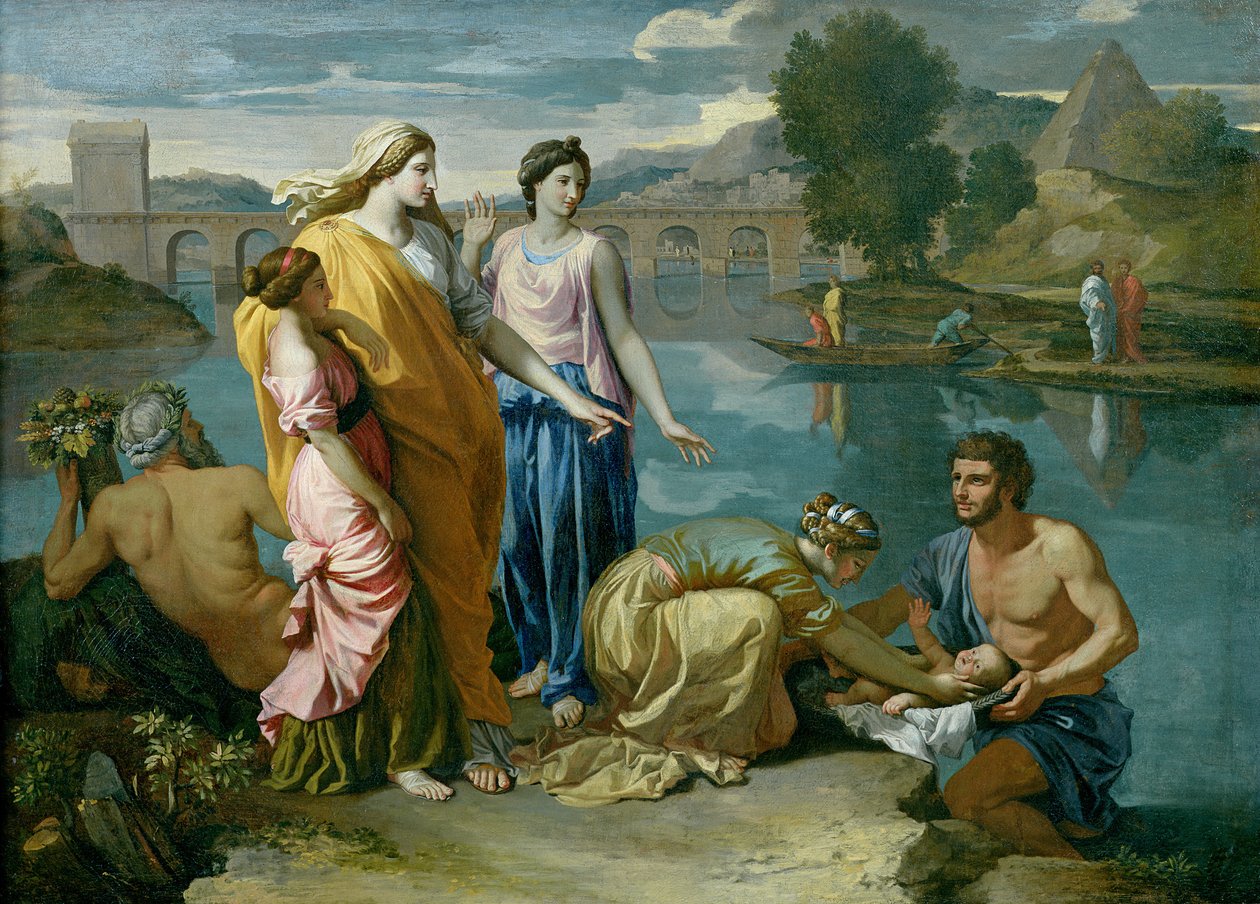 Die Auffindung des Moses von Nicolas Poussin