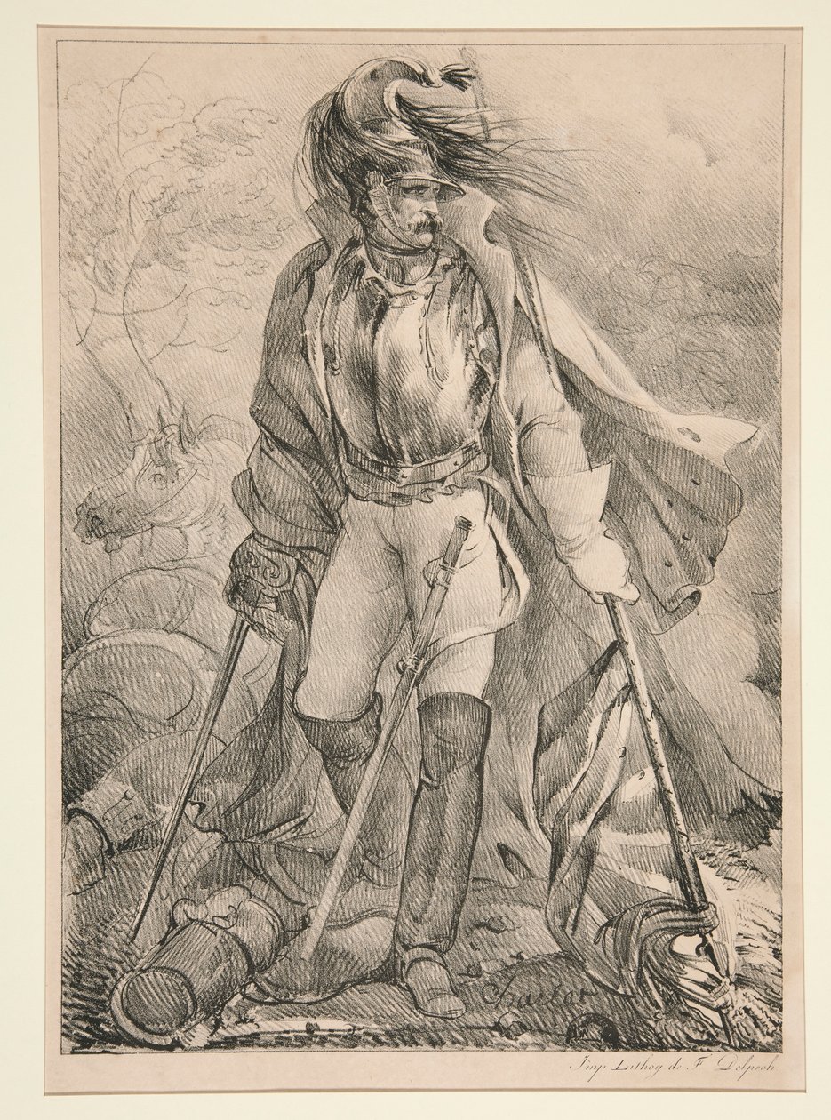 Cuirassier Français Portant un Drapeau von Nicolas Toussaint Charlet