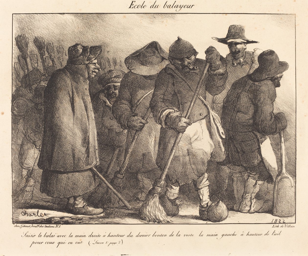 Schule des Straßenkehrers von Nicolas Toussaint Charlet