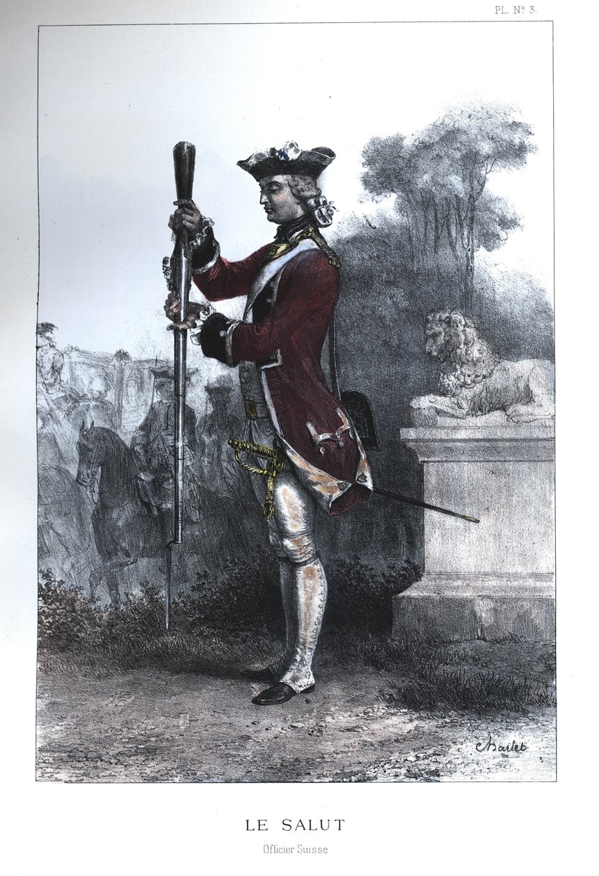 Offizier der Schweizer Garde von Nicolas Toussaint Charlet