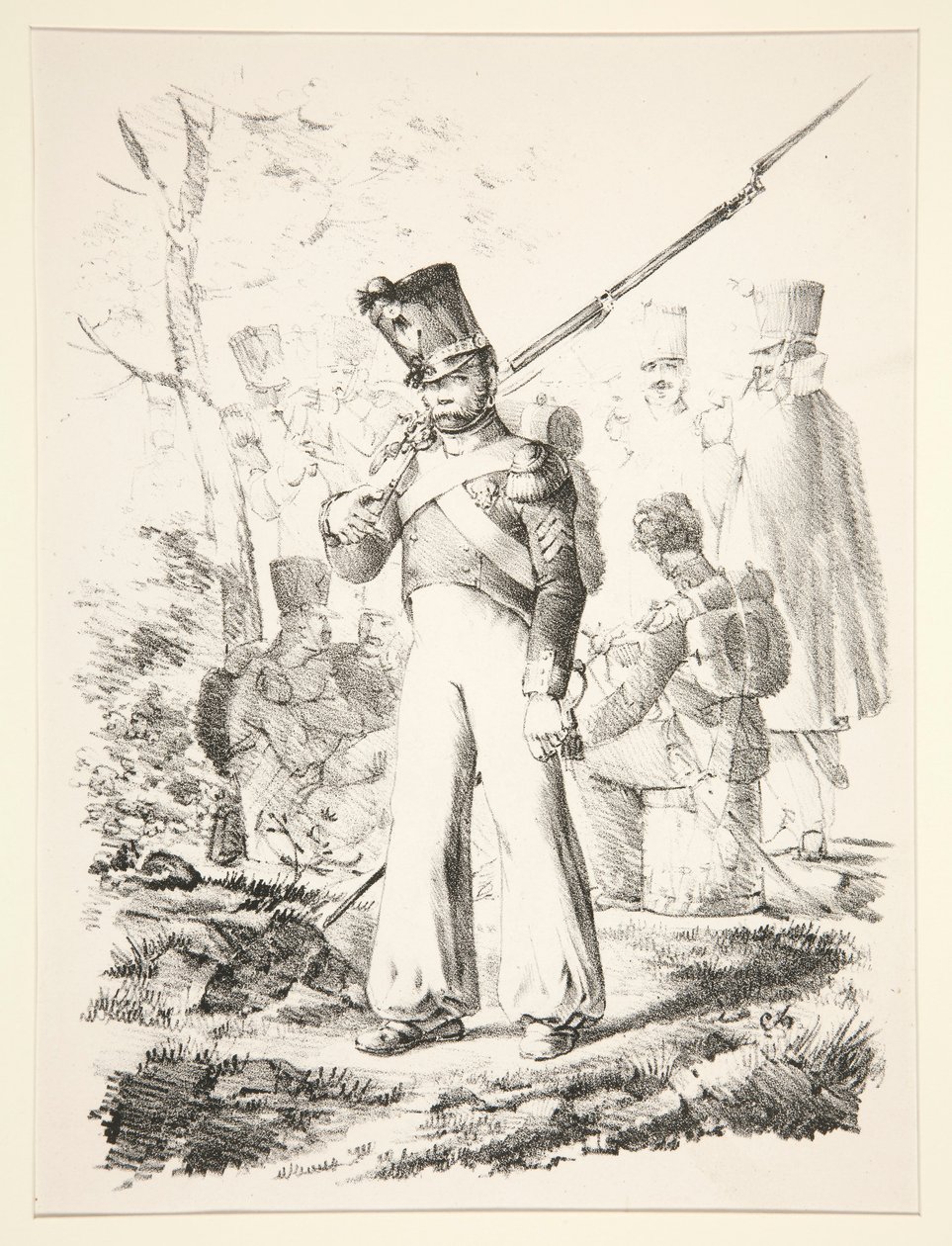 Pause an der von Nicolas Toussaint Charlet