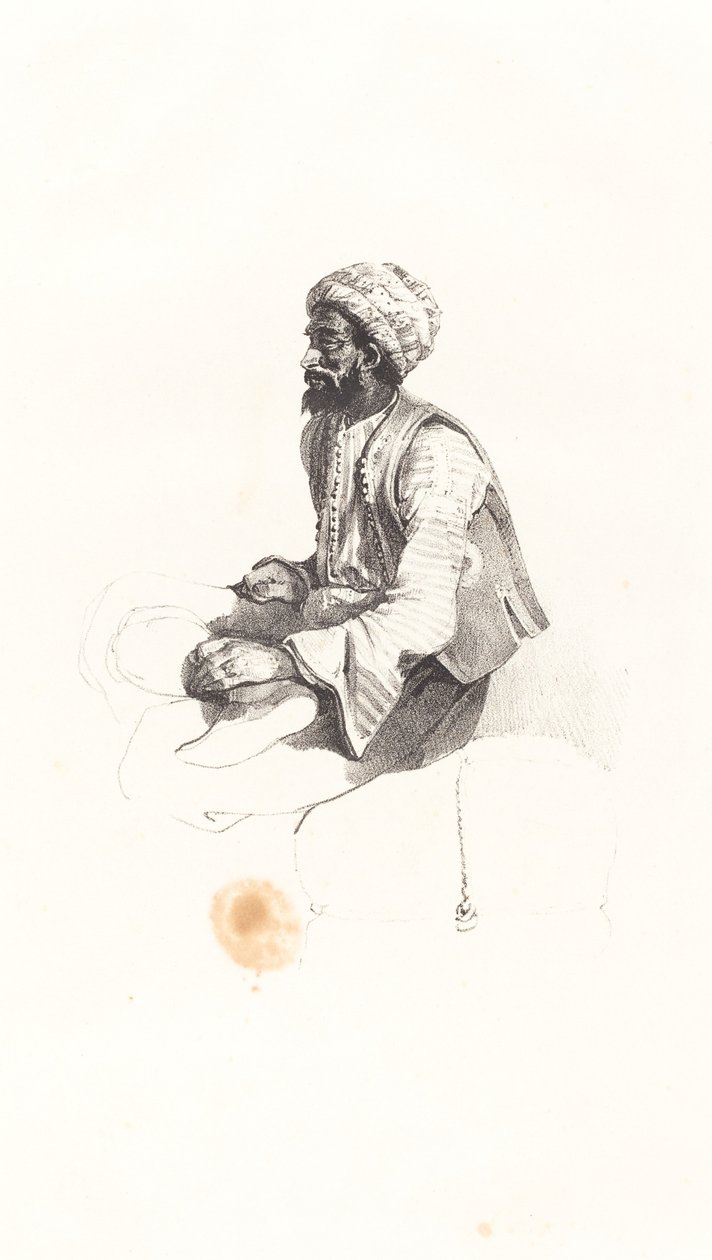 Sitzender Türke von Nicolas Toussaint Charlet