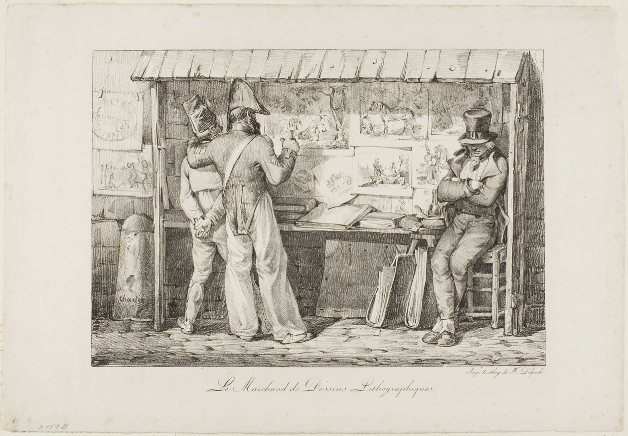 Der Lithographieverkäufer von Nicolas Toussaint Charlet