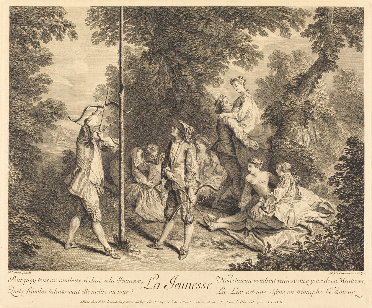 Die Jugend von Nicolas de Larmessin IV after Nicolas Lancret