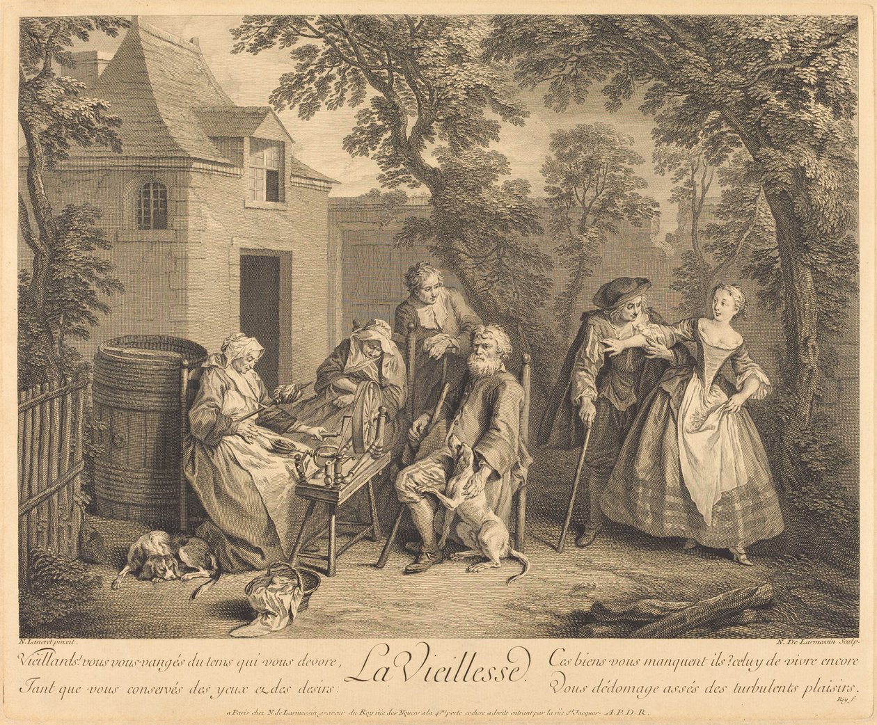 Das Alter von Nicolas de Larmessin IV after Nicolas Lancret