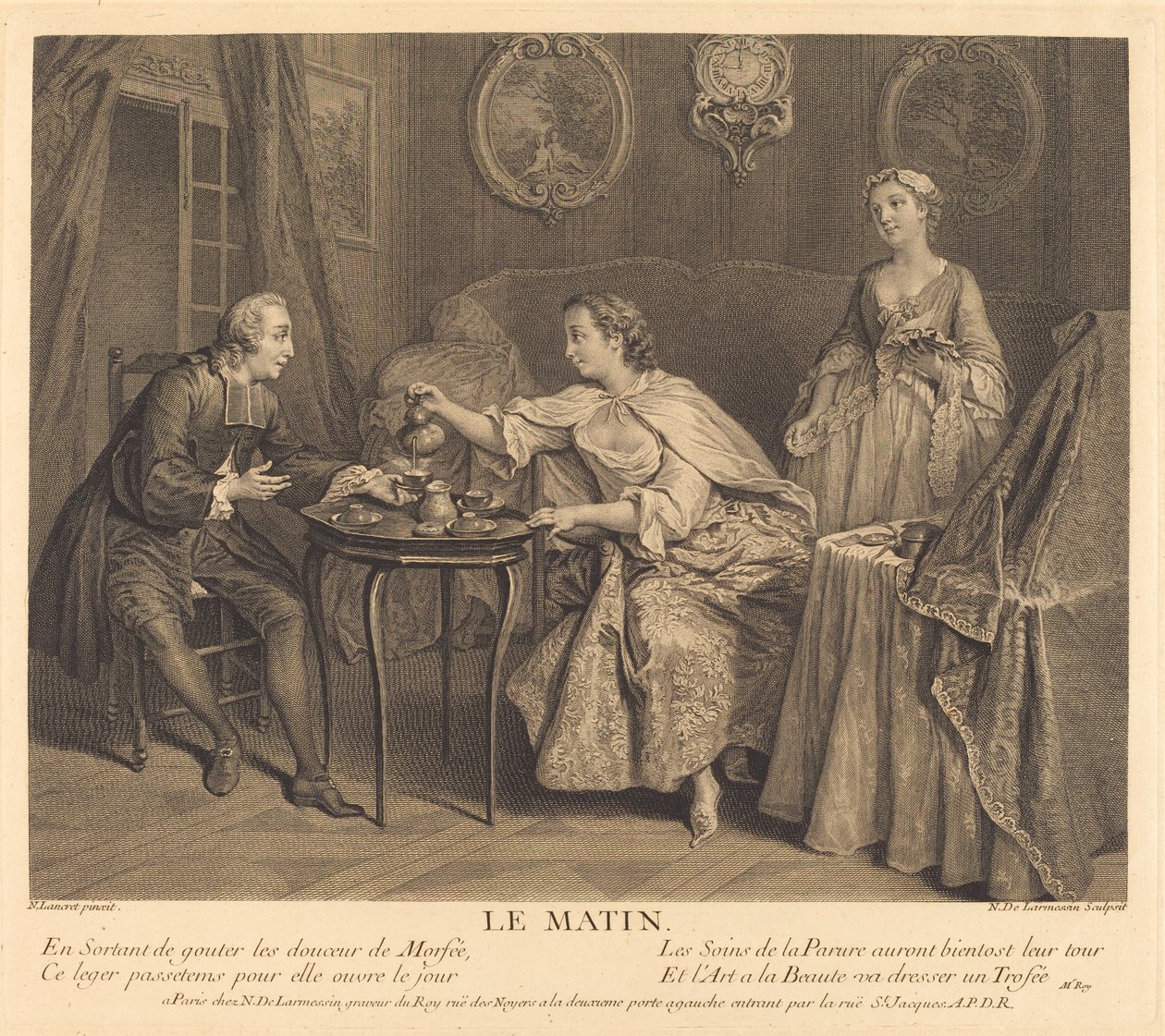 Der Morgen von Nicolas de Larmessin IV after Nicolas Lancret