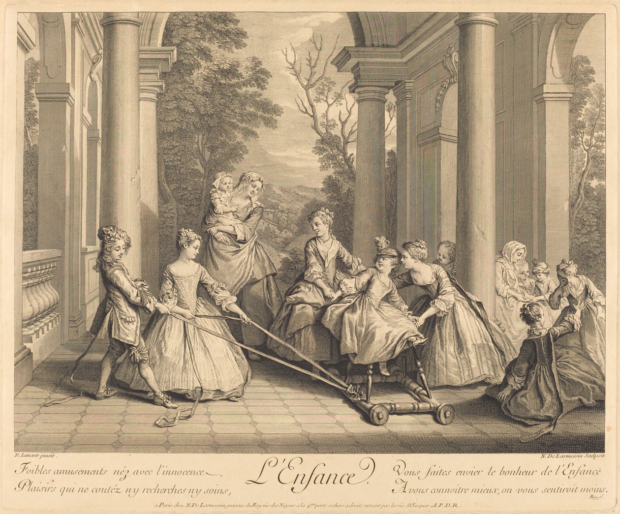 Die Kindheit von Nicolas de Larmessin IV after Nicolas Lancret
