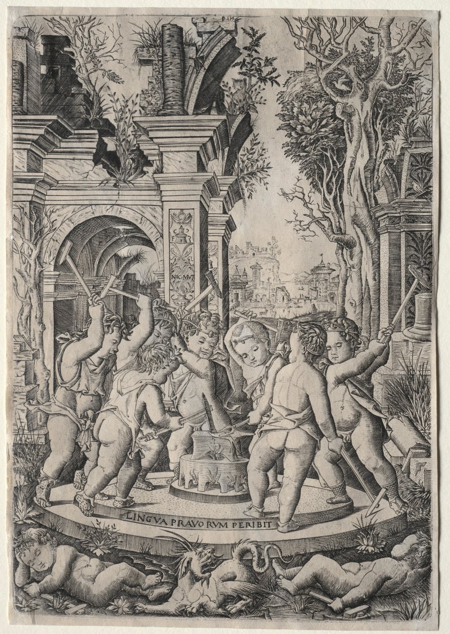 Das Schicksal der bösen Zunge von Nicoletto da Modena