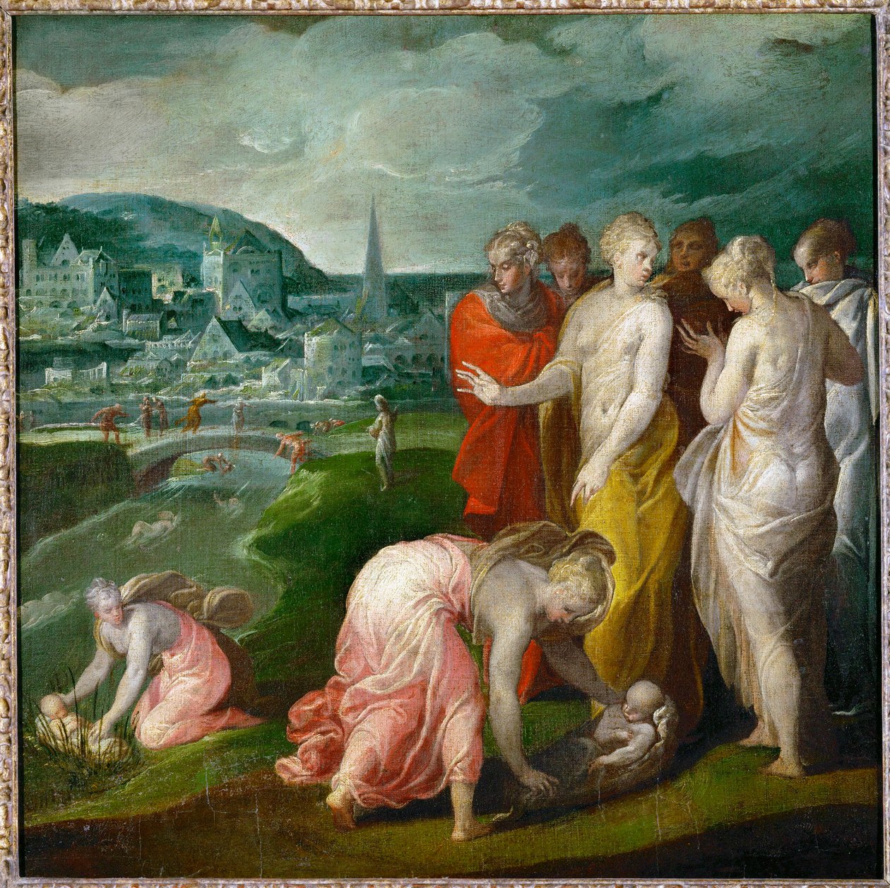 Moses aus den Wassern gerettet von Nicolò dell