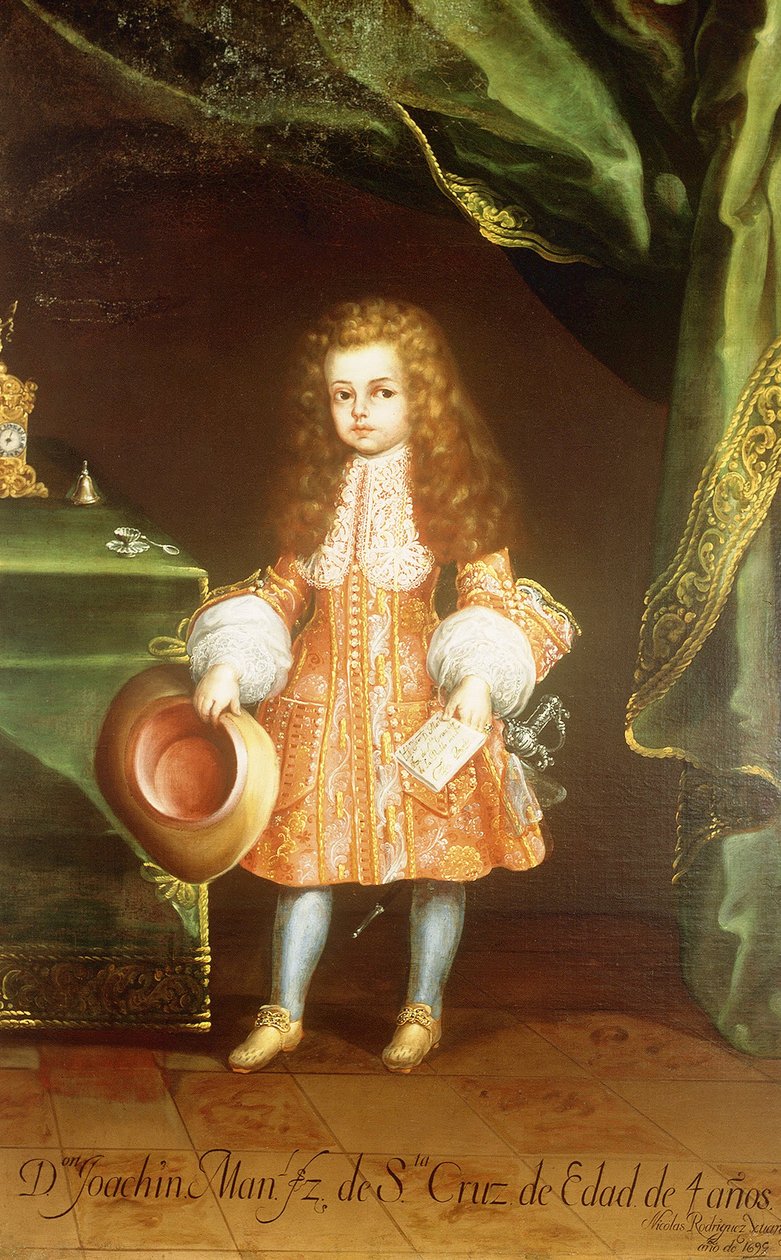 Porträt des Kindes Joaquín Manuel Fernández de Santa Cruz von Nicolás Rodríguez Juárez