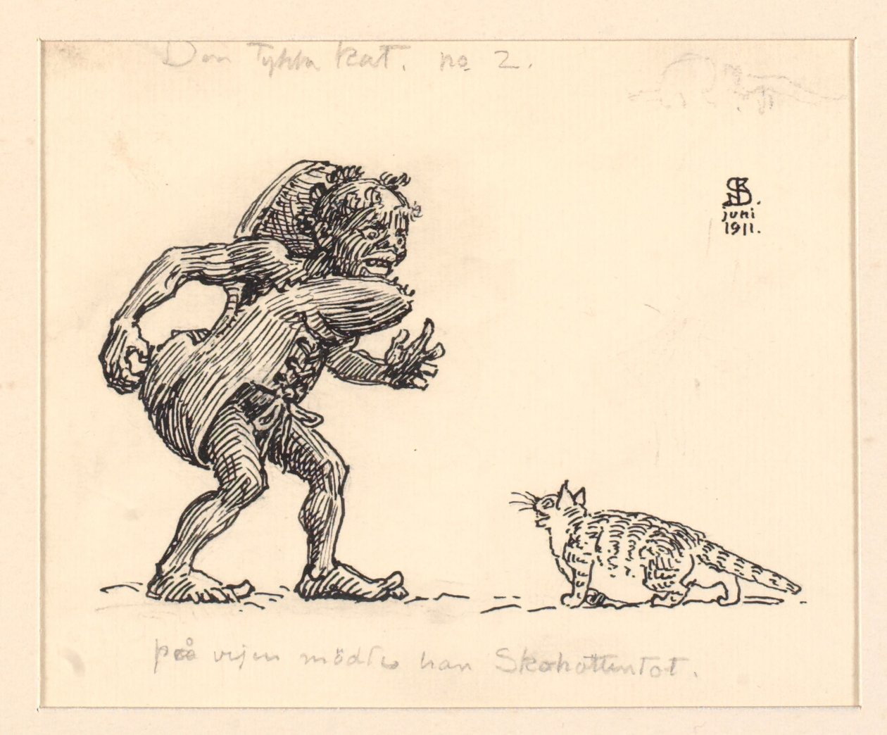 Illustration zu Die dicke Katze von Niels Skovgaard