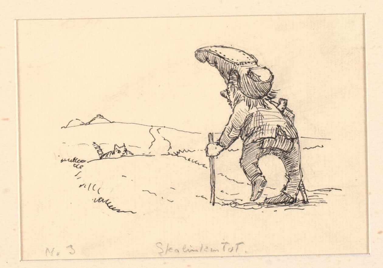 Illustration zu "Den tykke kat" von Niels Skovgaard