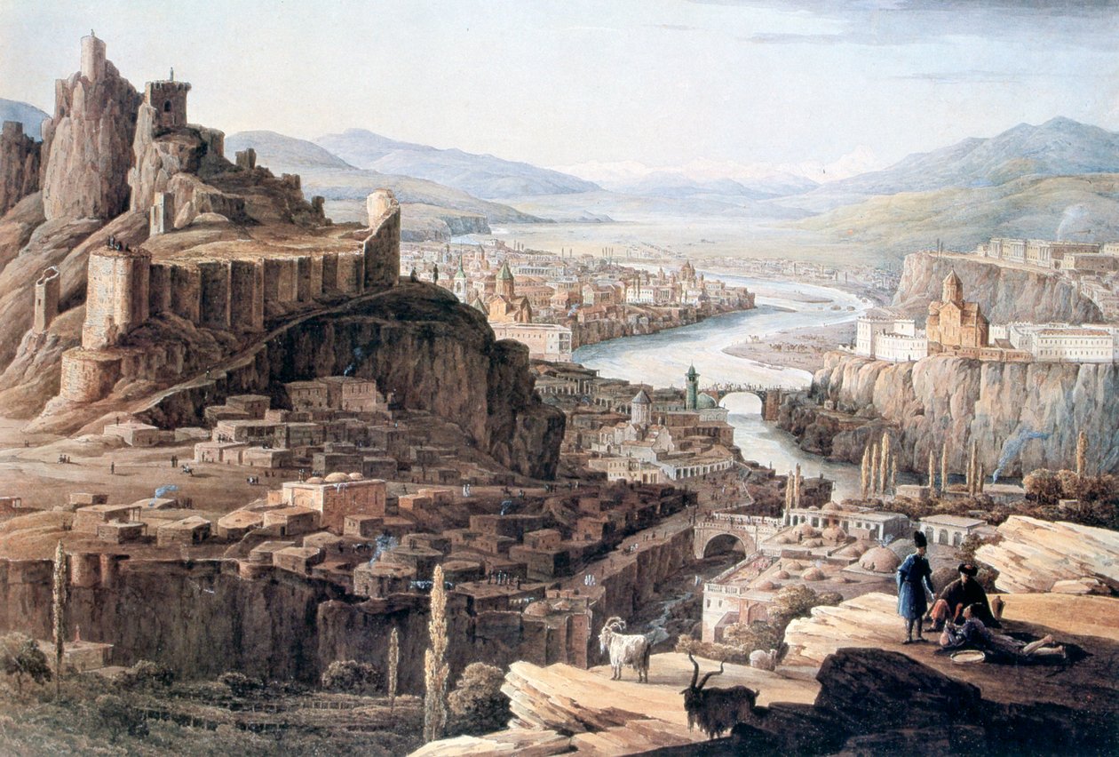 Ansicht von Tiflis, 1830 von Nikandor Grigorievich Chernetsov