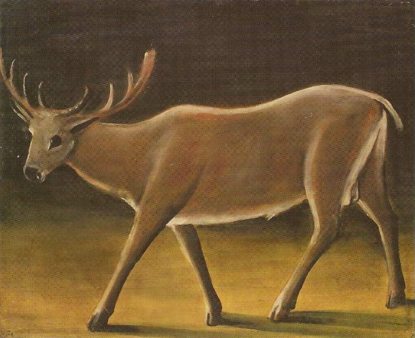 Mädchen von Niko Pirosmani