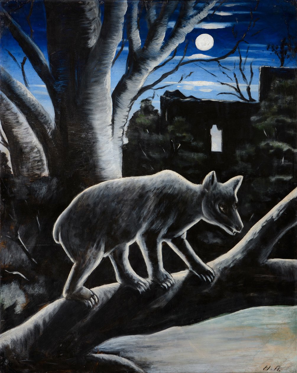Bär in der mondhellen Nacht von Niko Pirosmani