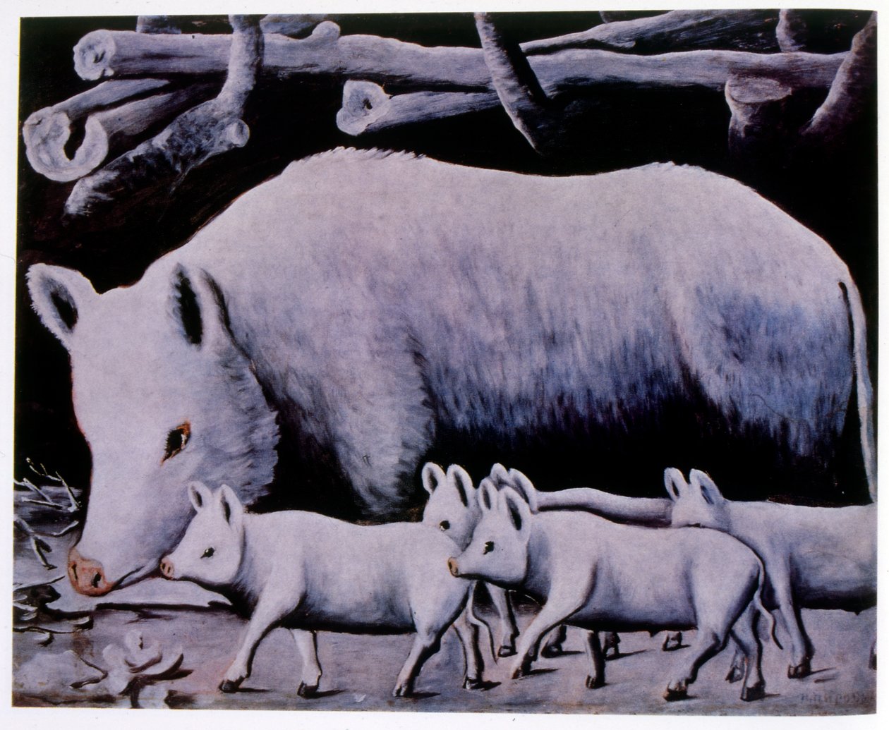 Die weißen Schweine von Niko Pirosmani