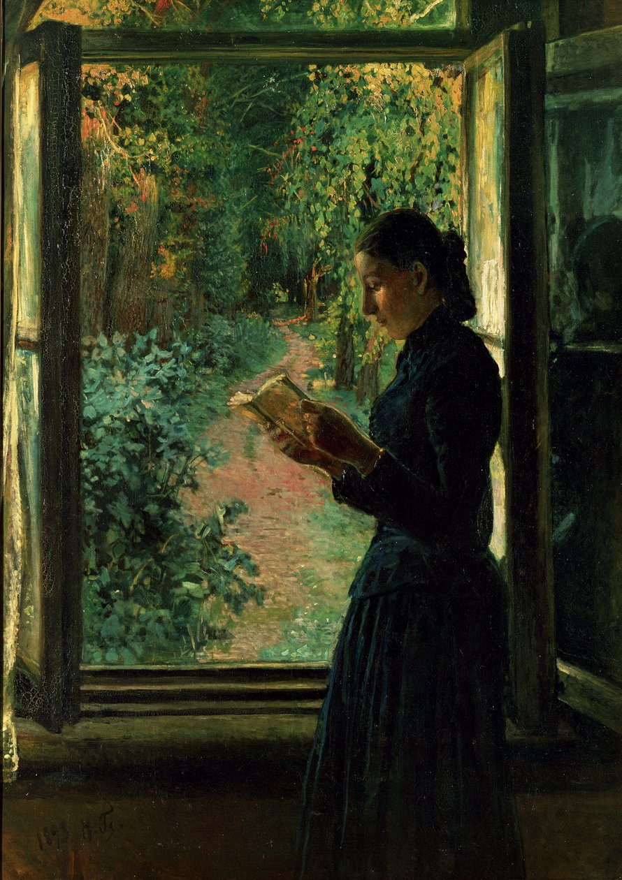 Porträt von Natalia Petrunkevitsin, 1893 von Nikolai Nikolaevich Ge