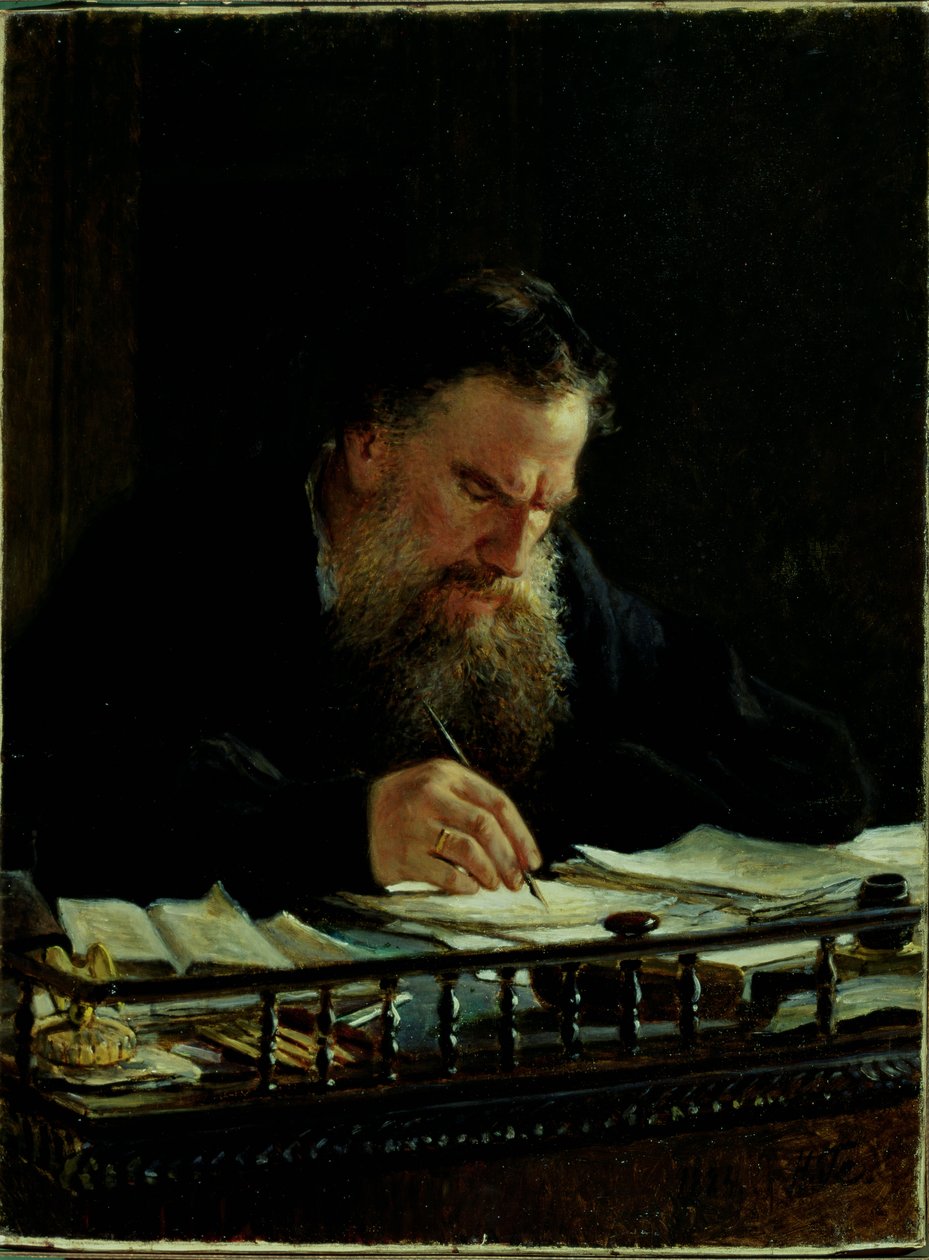 Porträt von Lev Tolstoi von Nikolai Nikolajevitch Gay
