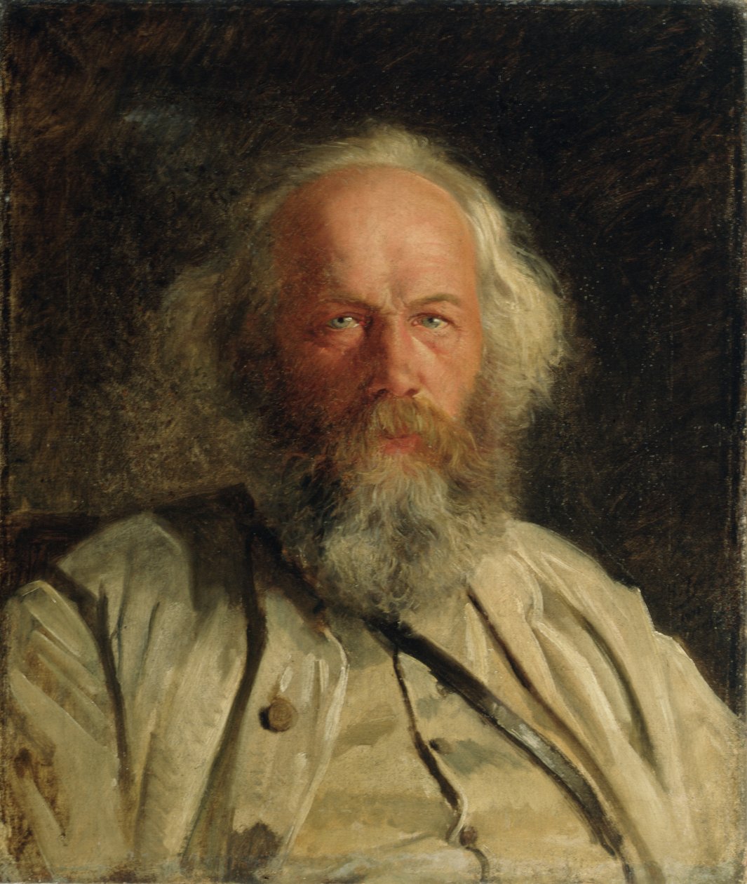 Porträt von Michail Alexandrowitsch Bakunin (1814-76), 1871 von Nikolai Nikolajevitch Gay