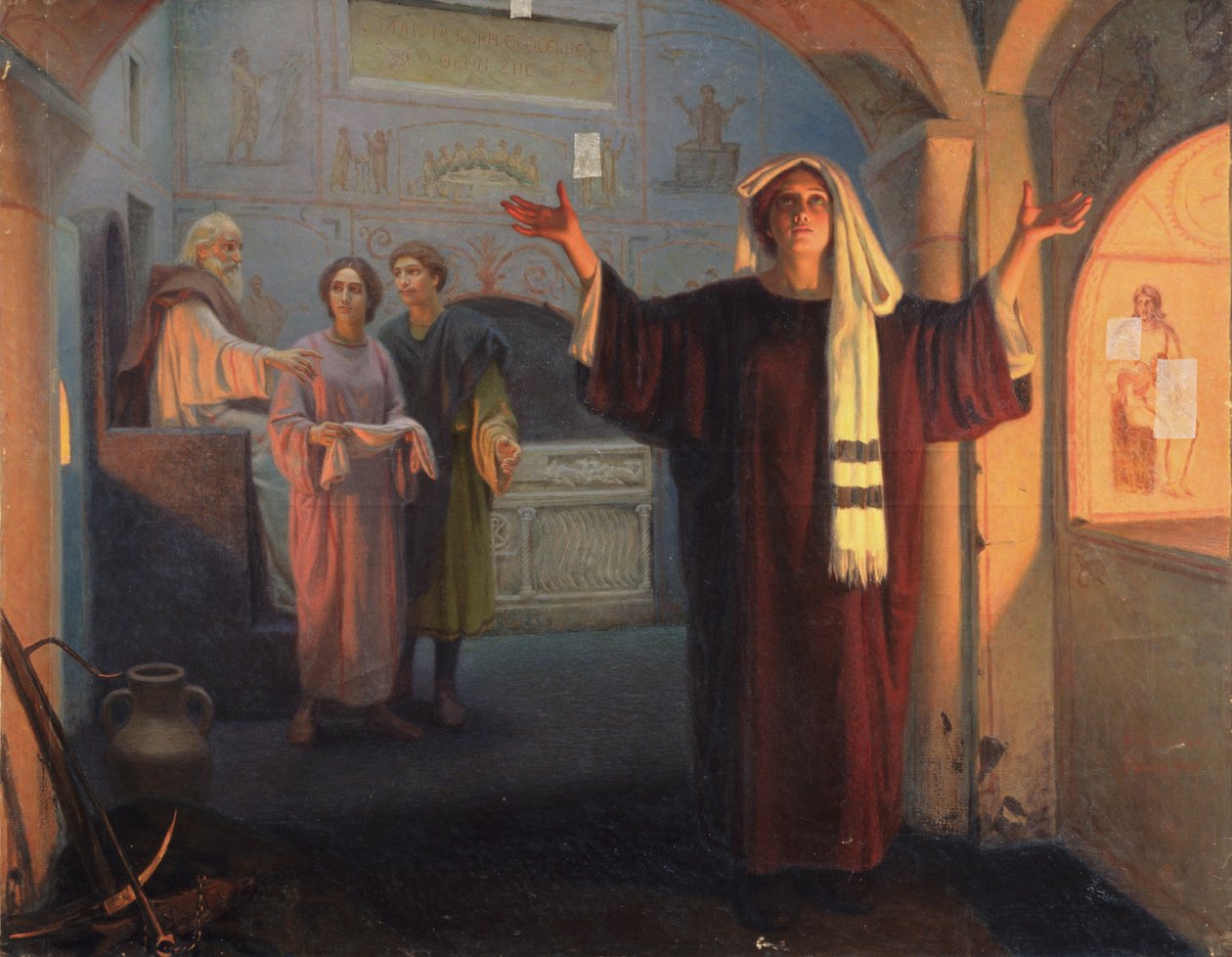 In einer Katakombe, 1900 von Nikolai Nikolayevich Alexandrov