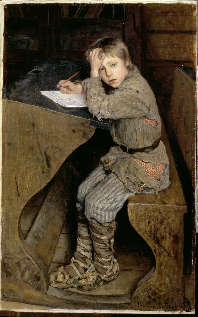 Der Aufsatz, ca. 1903 von Nikolai Petrovich Bogdanov Belsky
