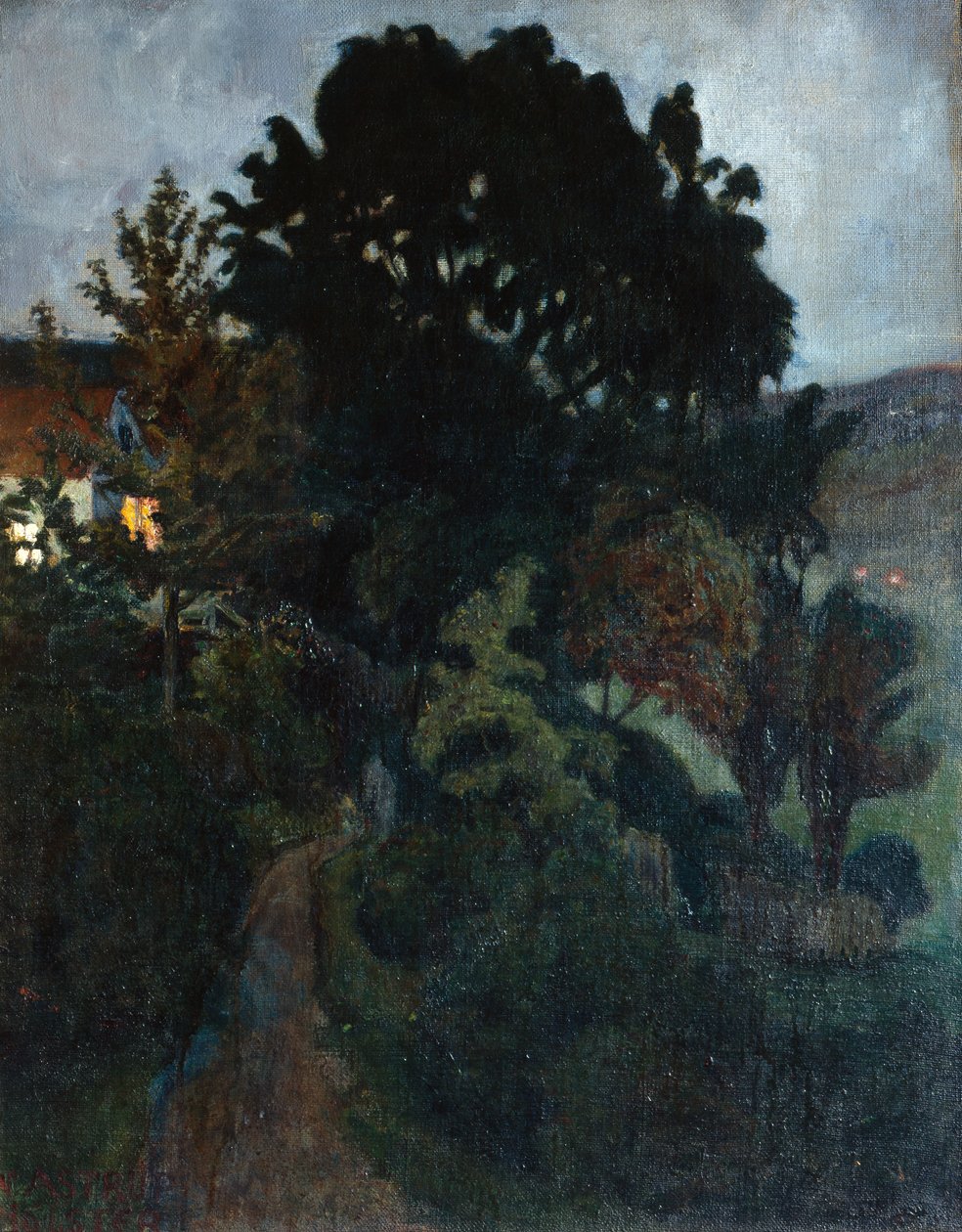 Herbstdämmerung im Garten von Nikolai Astrup