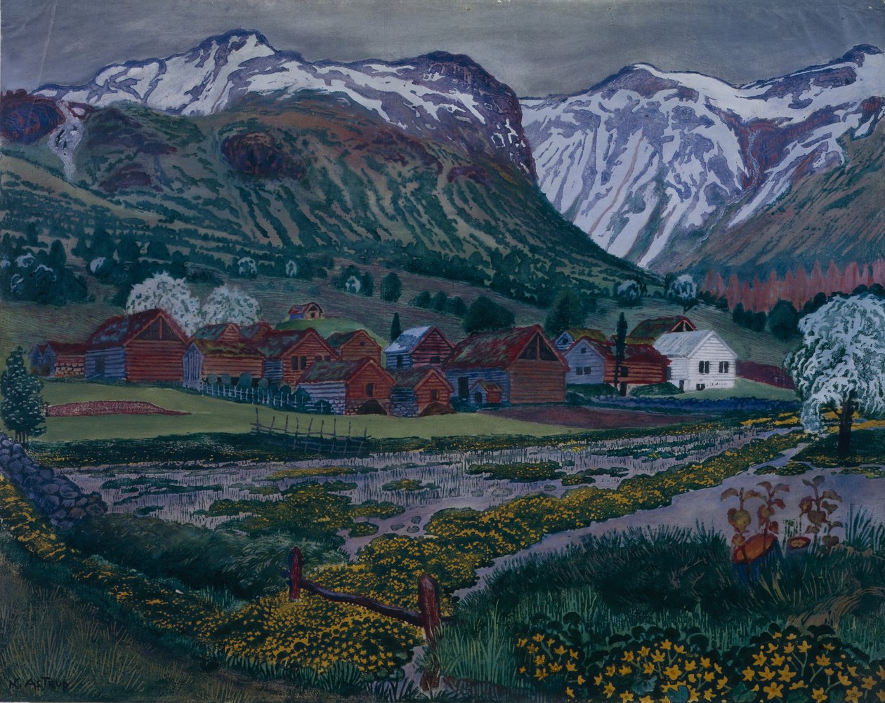 Butterblumen Nacht von Nikolai Astrup