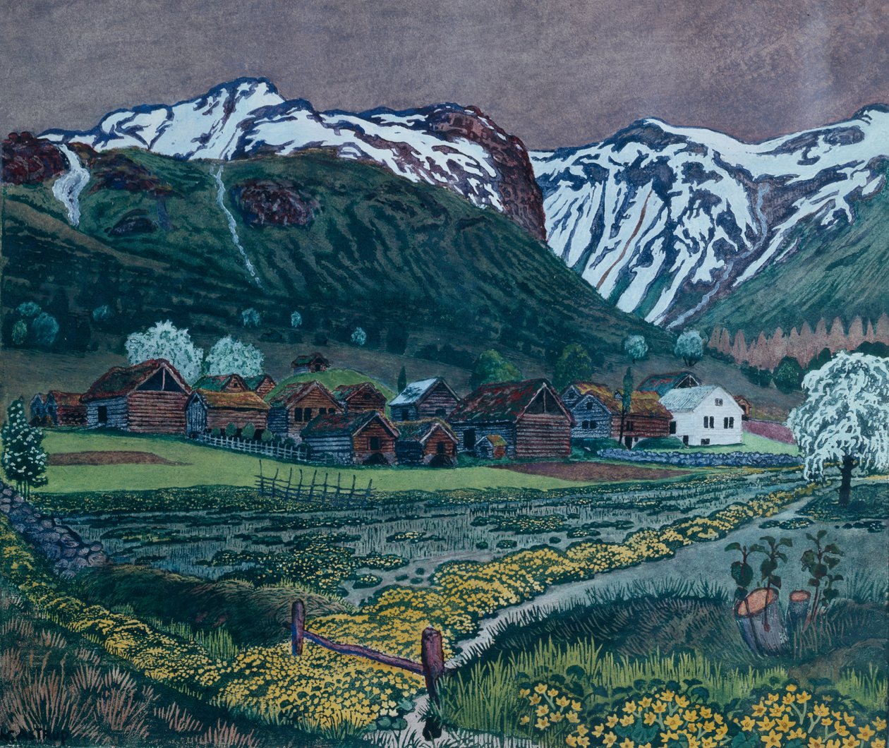 Butterblumen Nacht von Nikolai Astrup