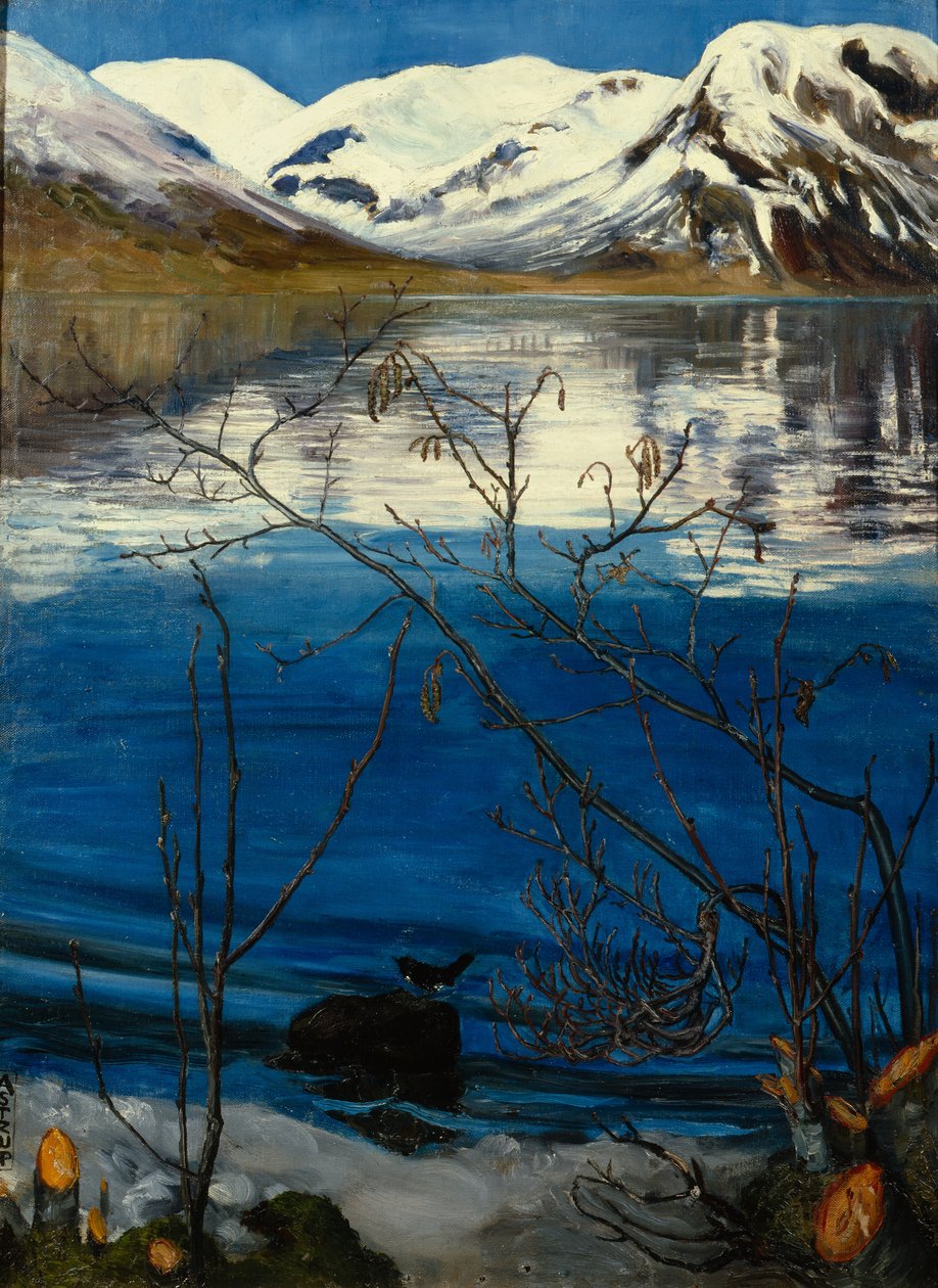 Märzstimmung am Jølstersee von Nikolai Astrup