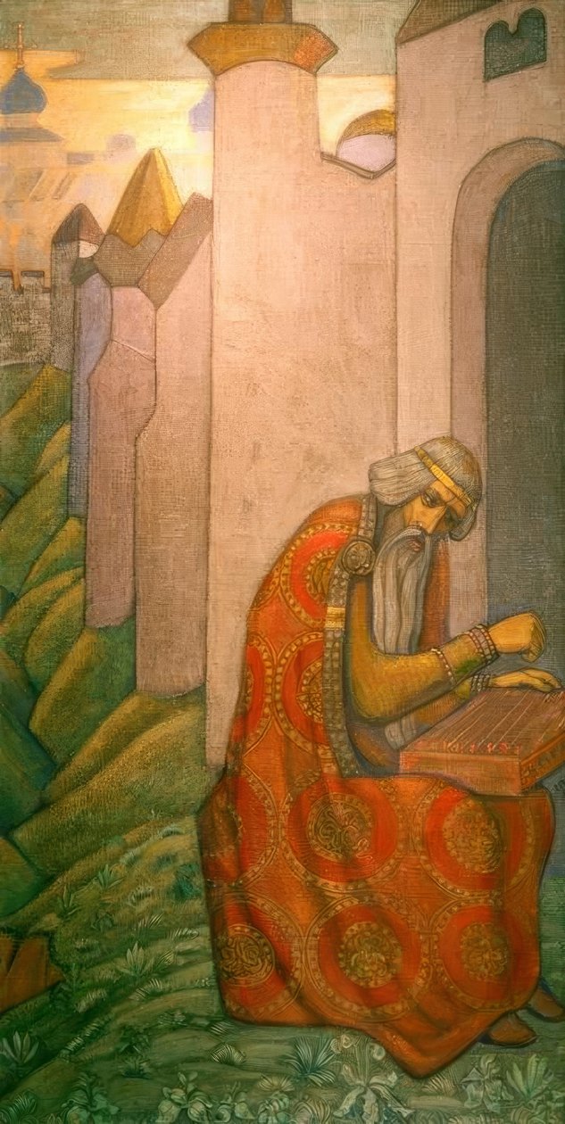 Slawischer Dichter (Bajan) von Nikolai Konstantinowitsch Roerich