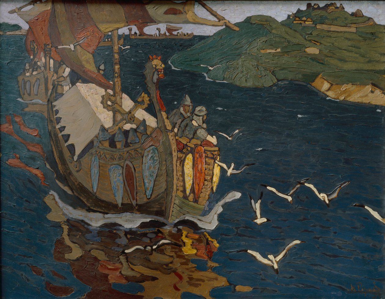 Übersee-Gäste, 1902 von Nikolai Konstantinowitsch Roerich