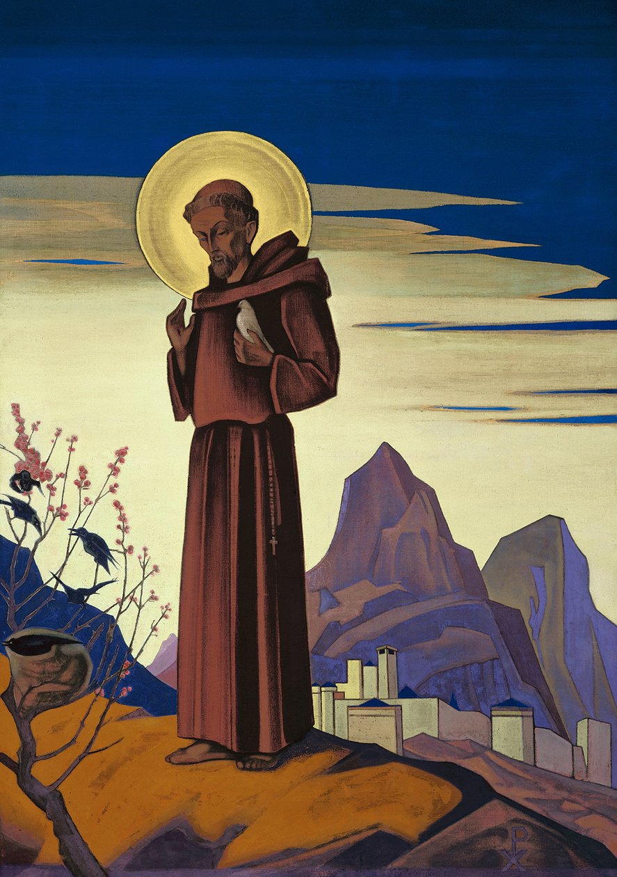 Heiliger Franziskus, 1932 von Nikolai Konstantinowitsch Roerich