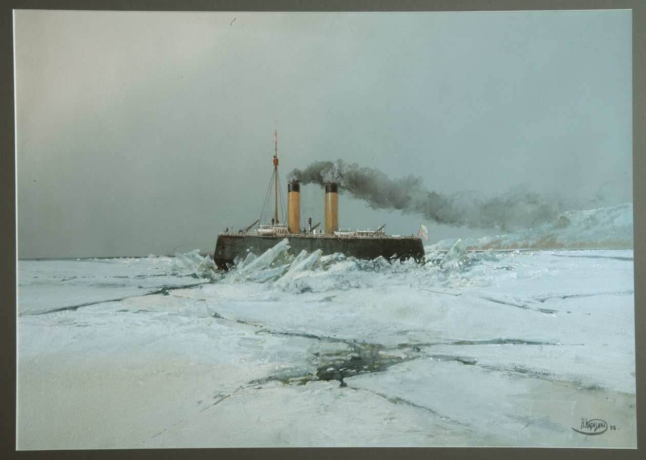 Eisbrecher Yermak, 1898 von Nikolai Nikolayevich Karasin