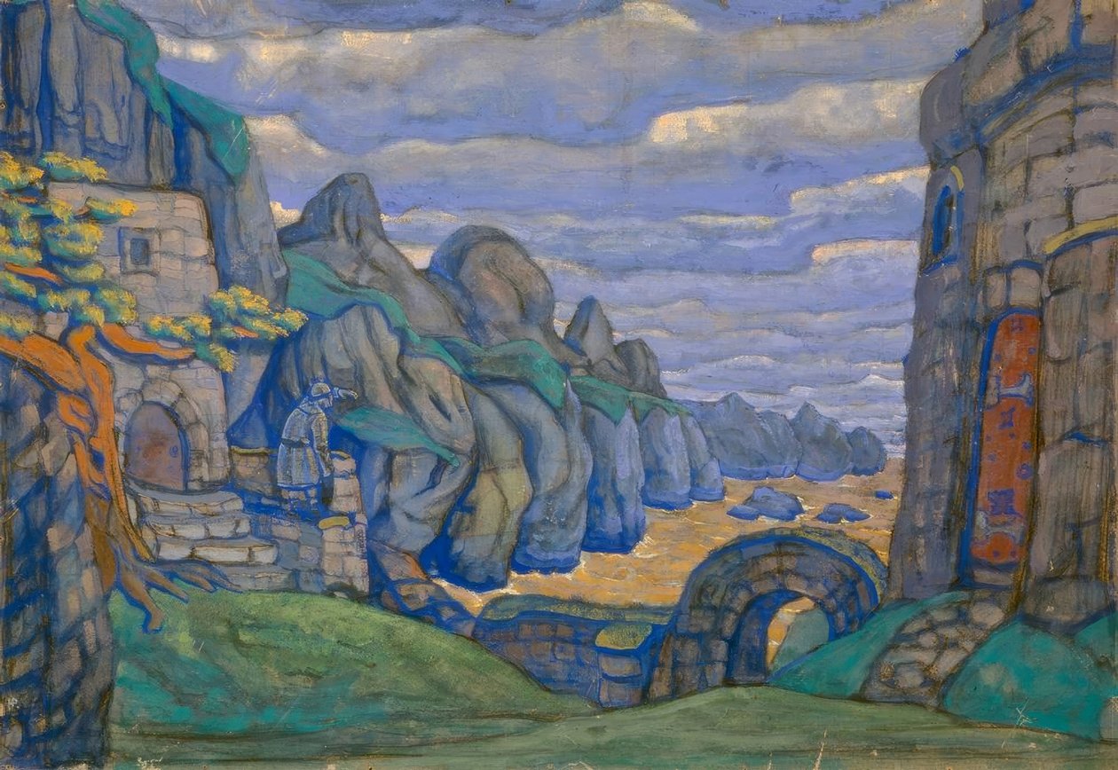 Tristan / Bühne von Roerich von Nikolai Konstantinowitsch Roerich