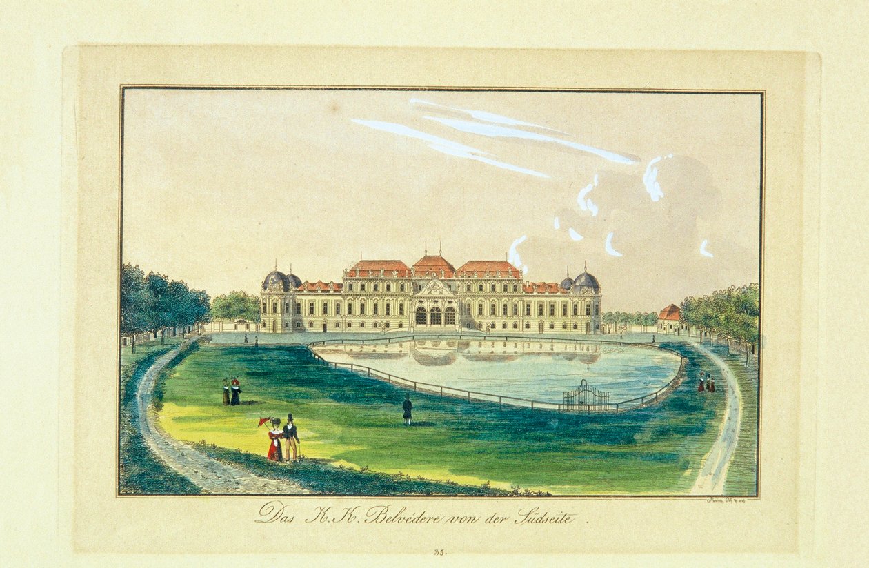 Das Obere Belvedere von der Südseite von Nikolaus Reim