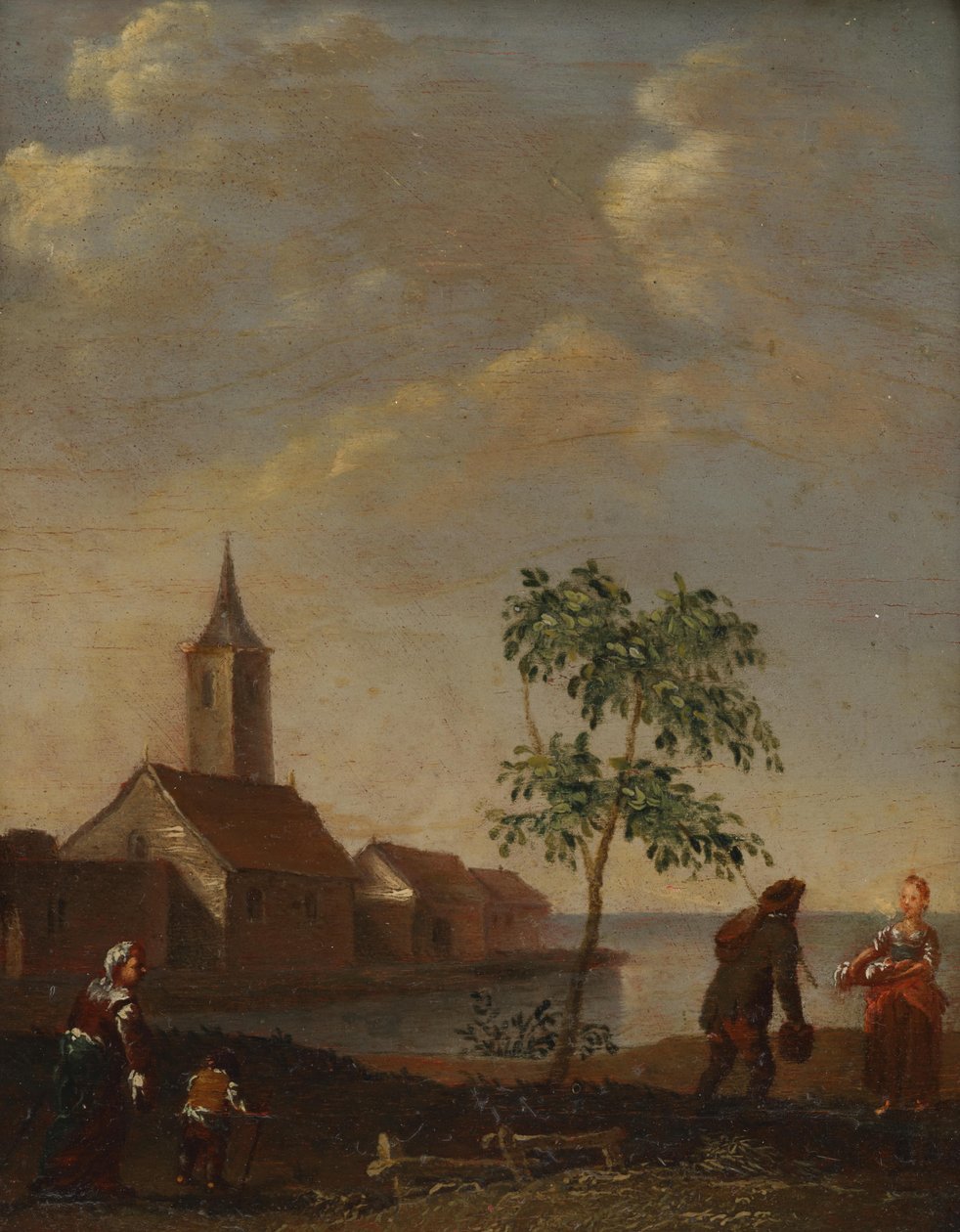 Dörfliche Szene von Norbert Grund