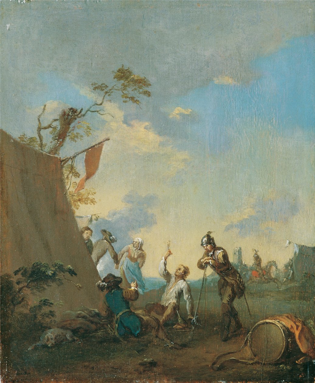 Soldaten im Zeltlager von Norbert Grund
