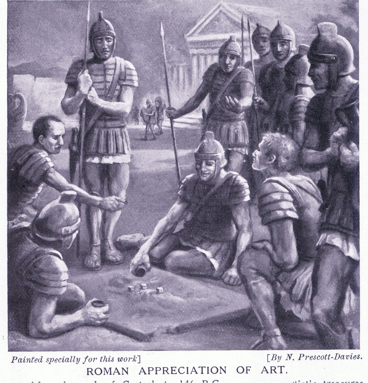 Römische Wertschätzung der Kunst von Norman Prescott Davies