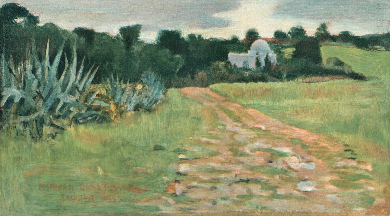 Saints House und Feld, Tanger, 1885 von Norman Garstin