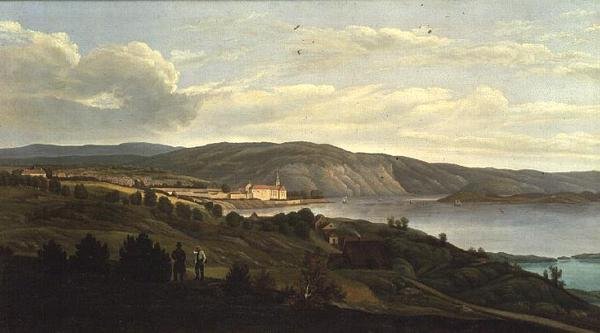 Ein Blick auf Christiania, ca. 1830 von Norwegian School